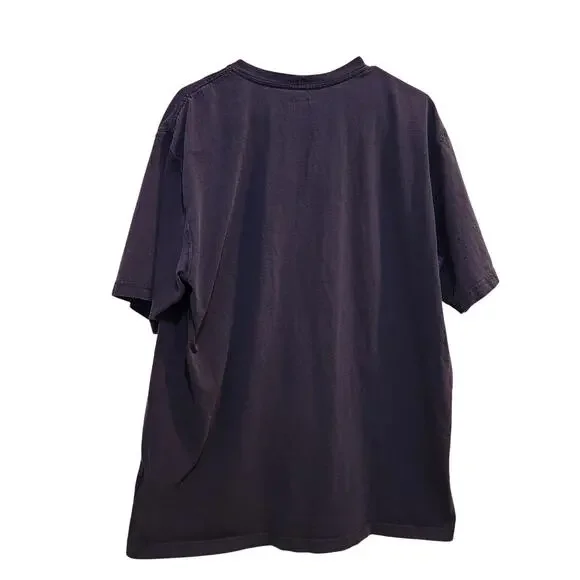 Carhartt Navy Blue Short Sleeve Crewneck Pocket Tee Casual Work T-Shirt Size LT - Picture 5 of 5